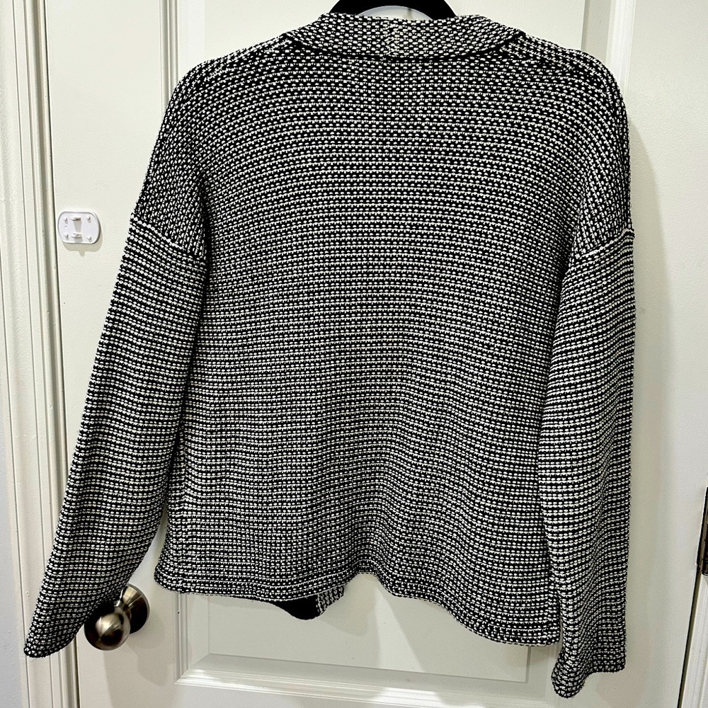 Madewell Black and White Knit Sweater - Picture 4 of 8